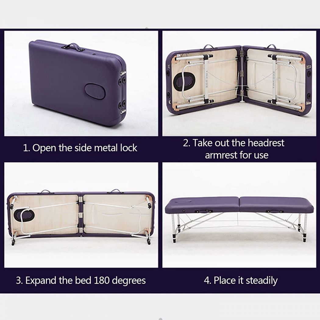 Beauty Salon Professional Portable Aluminium Legs Massage Table